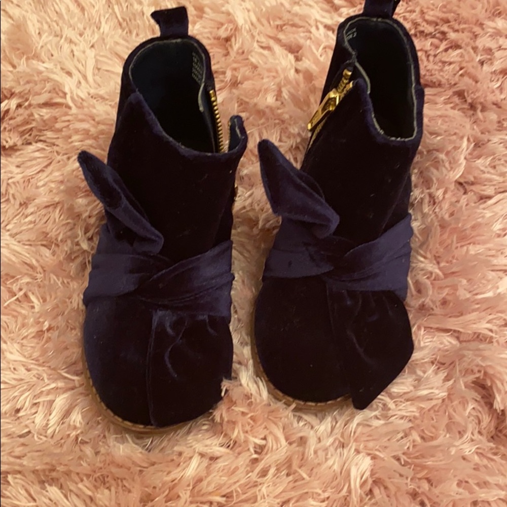 Navy blue toddler girl size 9 Janie & Jack boots